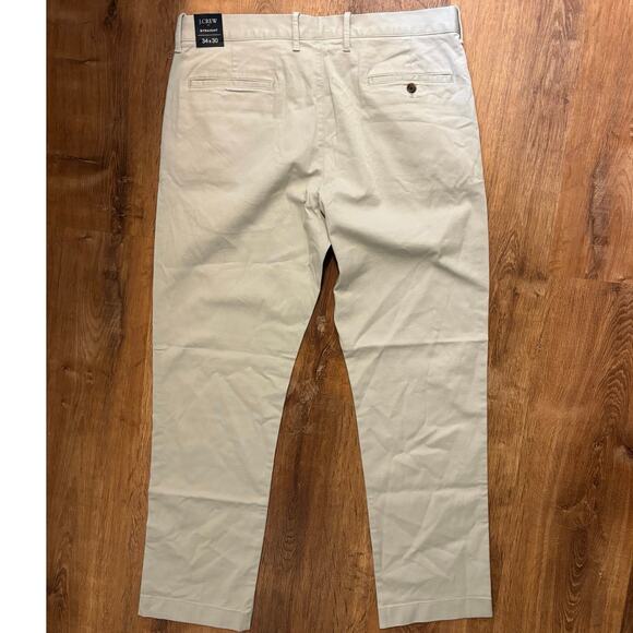NWT J.Crew Straight Fit Flex Chino Pant In Stone Size 34x30 - Picture 7 of 8